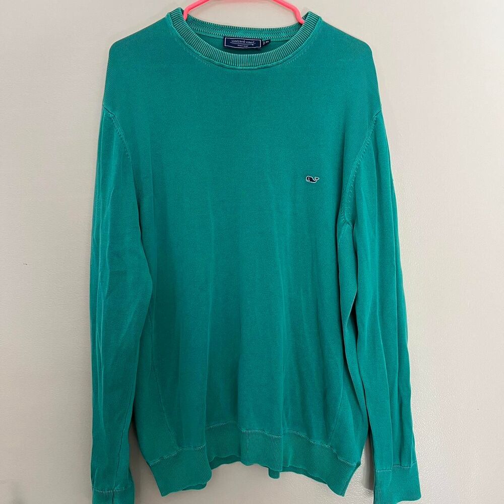Vineyard-vines Women's Green and Blue Sweatshirt